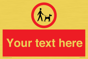 Custom Road regulatory dogs on leads